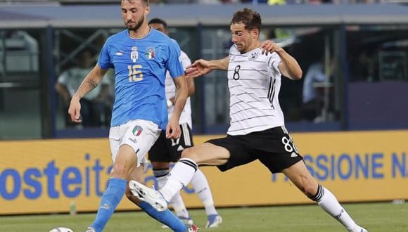 Italia vs. Alemania en partido por la UEFA Nations League. (Foto: EFE)