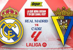 Real Madrid vs Cádiz: a qué hora juegan y en qué canales TV ver partido por LaLiga