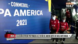 Selección peruana empieza su primer entrenamiento en Río de Janeiro
