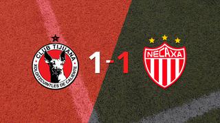 Tijuana y Necaxa empataron 1 a 1