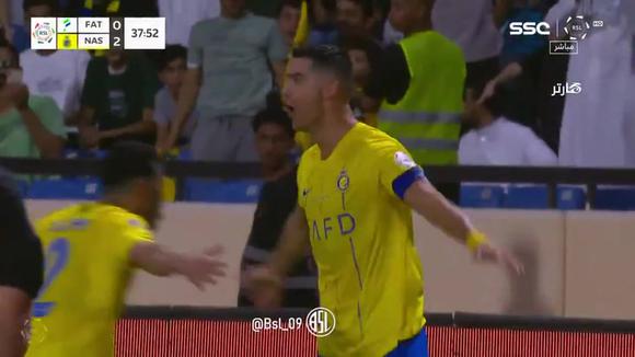 Cristiano Ronaldo marcó el gol del 2-0 de Al Nassr vs. Al Fateh. (Video: SSC)