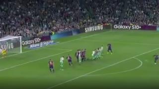 ¡Golazo de tiro libre! La extraordinaria pegada de Messi para el 1-0 del Barcelona vs. Betis [VIDEO]