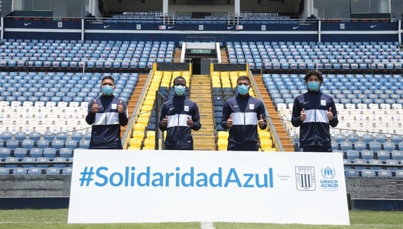 Alianza Lima es el primer club peruano que firma un acuerdo con ACNUR para apoyar la integración de las personas refugiadas | Foto: Prensa Alianza Lima