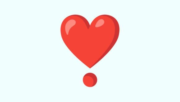¿Sabes realmente qué significa el emoji del corazón con punto rojo debajo en WhatsApp? Te lo contamos. (Foto: Emojipedia)