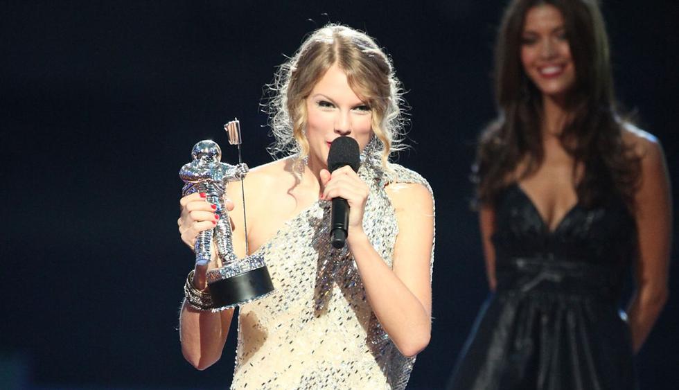 Taylor Swift y lo que escribió en su diario tras incidente con Kanye West en los MTV Video Music Award 2009. (Foto: AFP)