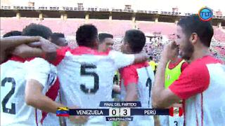 Perú goleó a Venezuela y se consagró campeón de Cuadrangular Sub 20
