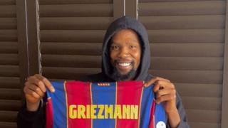 Kevin Durant anunció la decisión de FC Barcelona: Griezmann recuperó el número de dorsal querido