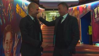 El efusivo saludo entre Guardiola y Luis Enrique en el túnel de Camp Nou