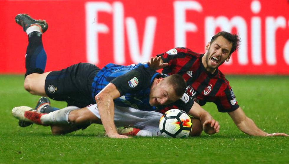 AC Milan e Inter de Milán igualaron sin goles en Serie A (Foto: Agencias).