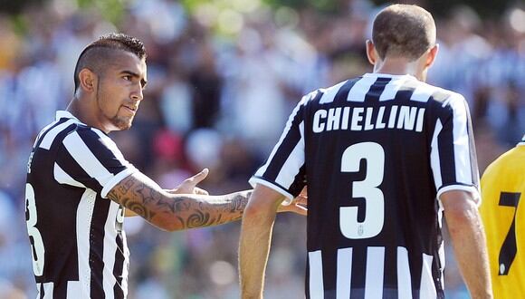 Arturo Vidal y Giorgio Chiellini jugaron juntos en la Juventus entre 2011 y 2015. (Foto: Getty)