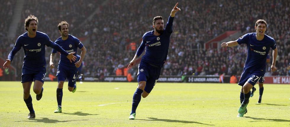 Chelsea venció 3-2 hoy a Southampton por la Premier League. (AFP)