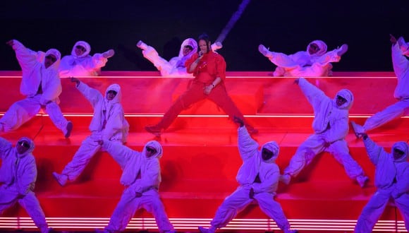 Mira lo mejor de la presentación de Rihanna en el Show de Medio Tiempo del Super Bowl 2023 | Foto: AFP