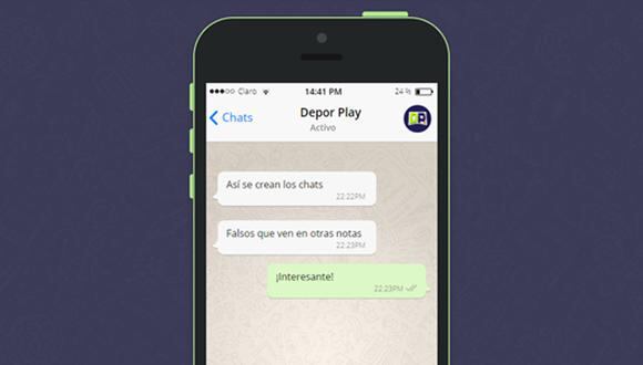 Whatsapp Fake Chat Es La Web Que Buscabas Para Crear Tus Propias Conversaciones Falsas Depor Play Depor