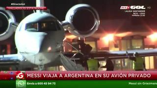 A pasar Navidad: Messi dejó Barcelona en avión privado y viajó a Argentina para juntarse con su familia [VIDEO]
