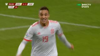 ¡Un gol que vale la Euro! Rodrigo anotó el agónico empate 1-1 de España contra Suecia por Eliminatorias [VIDEO]