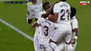 Madrugó al rival: gol de Éder Militão para el 1-0 de Real Madrid vs. Getafe por LaLiga [VIDEO]