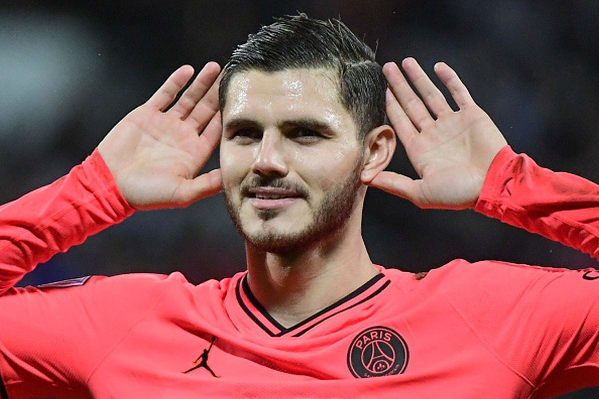 Mauro Icardi está cedido en el PSG del Inter de Milán. (Getty Images)