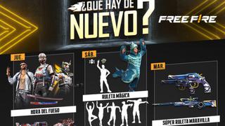 Free Fire: recompensa de la agenda semanal del 10 al 15 de noviembre de 2022