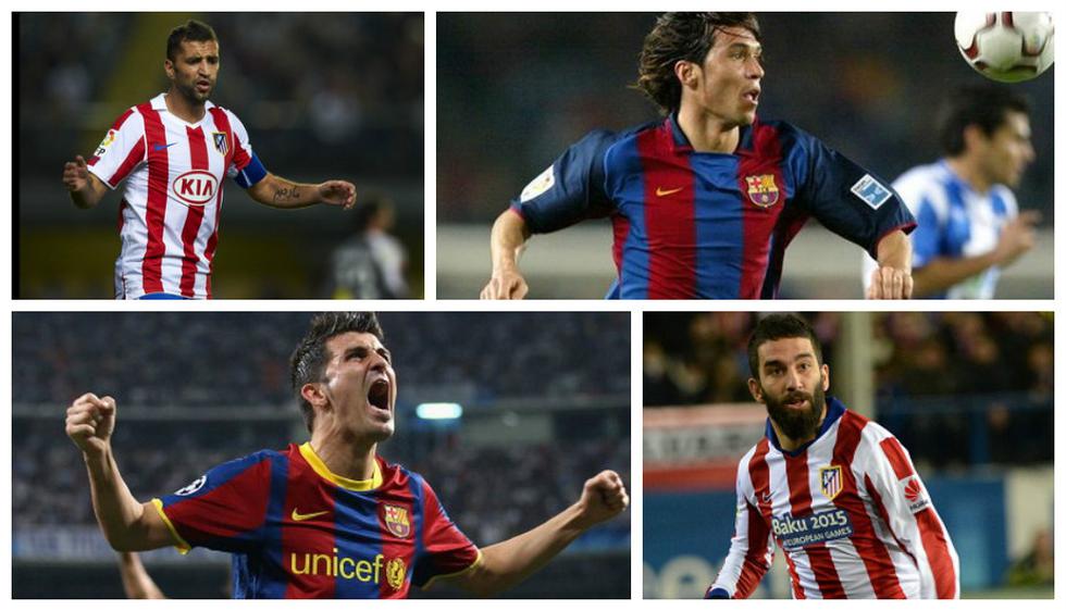 Los últimos 10 futbolistas que jugaron por Barcelona y Atlético de Madrid. (Getty Images)