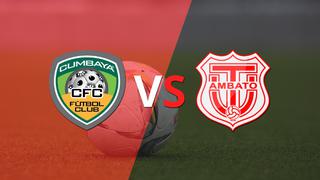 Termina el primer tiempo con una victoria para Cumbayá FC vs Técnico Universitario por 1-0