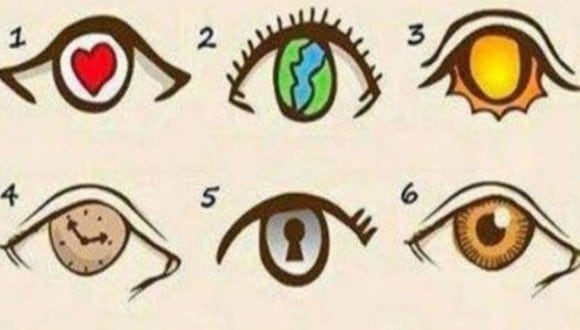 Escoge uno de los ojos de la imagen y conoce en qué nivel está tu personalidad sobre los demás. (Foto: Facebook/Mdzol)