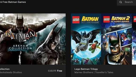 apretado amistad jaula Epic Games Store ofrece una colección de seis juegos gratis de Batman |  DEPOR-PLAY | DEPOR