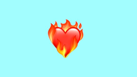 ¿Sabes realmente qué es lo que significa el corazón en llamas en WhatsApp? Aquí te lo explicamos. (Foto: Emojipedia)