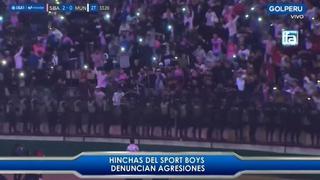 Hinchas de Sport Boys son agredidos por policías al celebrar gol
