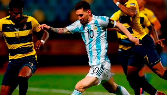 Argentina vs. Ecuador se enfrentan por las Eliminatorias. (Foto: EFE)