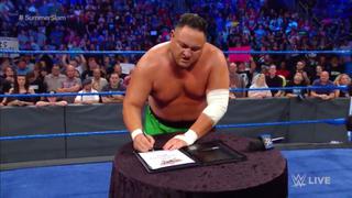 Es oficial: Samoa Joe firmó contrato en SmackDown y luchará contra AJ Styles en SummerSlam [VIDEO]