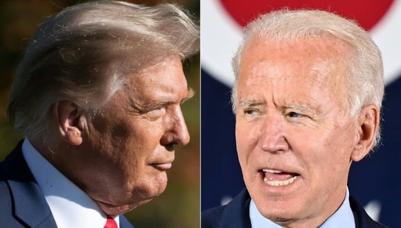 Joe Biden y Donald Trump recorren Estados Unidos en busca de los votos para ganar las elecciones del 3 de noviembre. (Foto: JIM WATSON, SAUL LOEB / AFP)