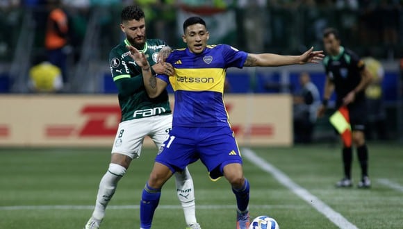 Boca vs. Palmeiras en partido por Copa Libertadores 2023. (Foto: AFP)