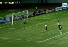 Era el gol de la victoria: el palo le negó el tanto a Alexander Succar sobre el final del partido con Carabobo [VIDEO]