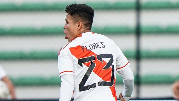Franchesco Flores anotó el 1-0 de Perú vs. Chile. (Foto: Bicolor)