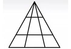 Si visualizas 18 triángulos significa que posees un alto nivel intelectual