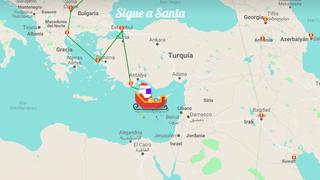 La ruta de Papa Noel por Navidad: así fue el recorrido de Santa Claus este 25 de diciembre