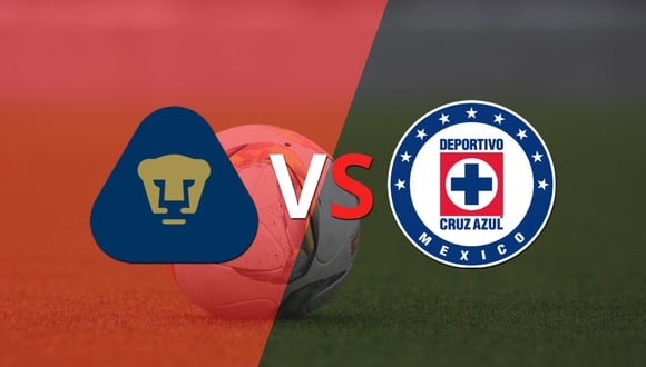 Termina el primer tiempo con una victoria para Cruz Azul vs Pumas UNAM por 3-1