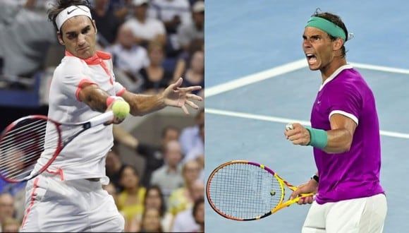 Roger Federer se rinde ante el talento de Rafael Nadal. Foto: EFE.