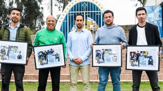 Roberto Mosquera y su comando técnico recibieron un reconocimiento en Sporting Cristal