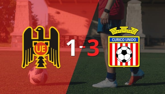 Curicó Unido goleó a Unión Española en su casa por 3 a 1
