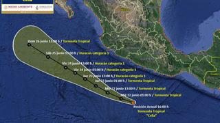 Celia en México: trayectoria y zonas por las que pasará el ciclón tropical