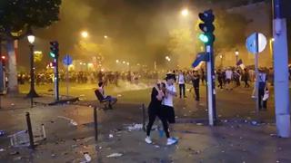 Descontrol en Francia: treinta jóvenes saquearon los Campos Elíseos en plena celebración del Mundial