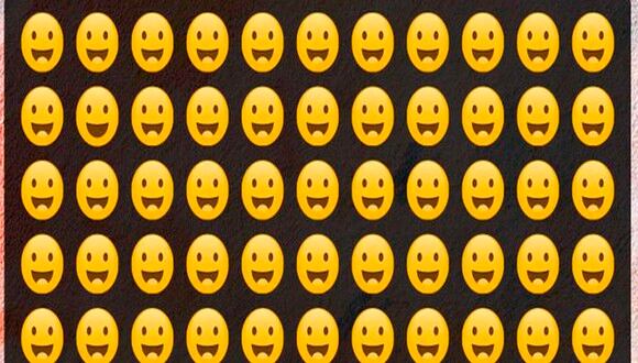 ¿Logras ver al emoji distinto en este acertijo lógico? Muy pocos lograron encontrarlo.| Foto: genial.guru
