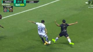 Gol de vestuario: Omar Fernández puso el 1-0 en el Puebla vs. León por cuartos de final del Apertura Liga MX [VIDEO]