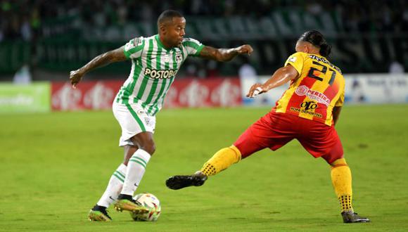 Atlético Nacional y Deportivo Pereira empataron 1-1 por los cuadrangulares semifinales de la Liga BetPlay 2021. (Foto: Prensa Dimayor)
