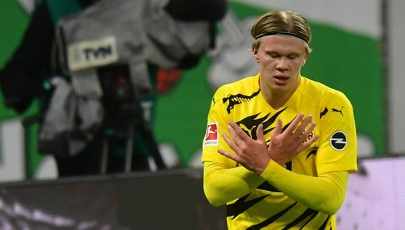Erling Haaland ha sido tasado por el Dortmund en 180 millones de euros. (Foto: EFE)
