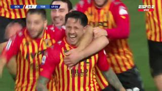 Rompe una sequía de 12 partidos: el gol de Gianluca Lapadula en el Benevento-Torino [VIDEO]