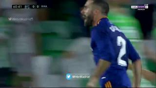 Derechazo y a cobrar: Carvajal puso el 1-0 en el Real Madrid vs. Betis [VIDEO]