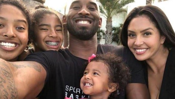 Kobe Bryant, su esposa Vanessa y sus hijas (Foto: Instagram)