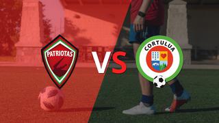 ¡Ya se juega la etapa complementaria! Patriotas FC vence Cortuluá por 3-0